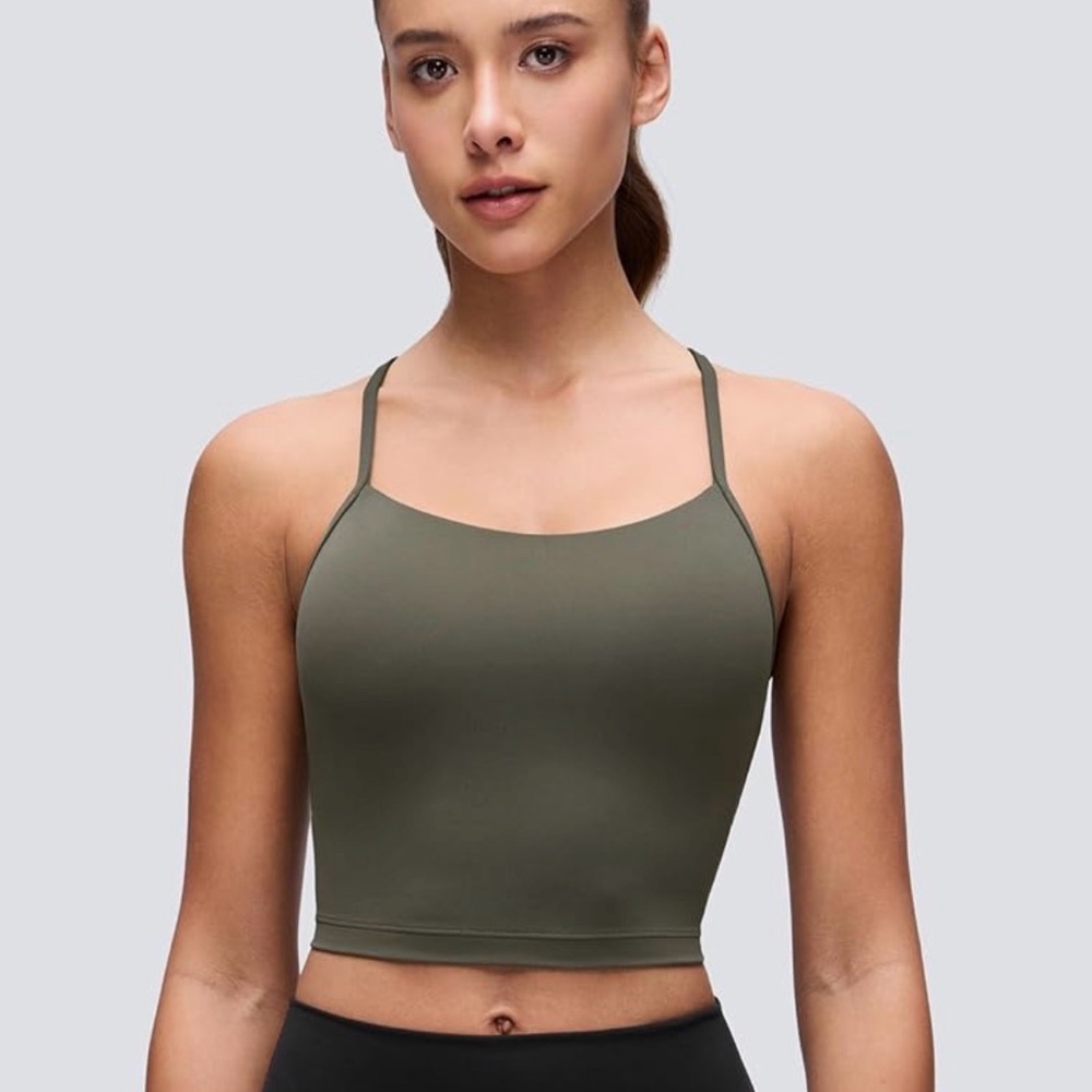 CRZ YOGA Butterluxe Back Crop Tank Tops